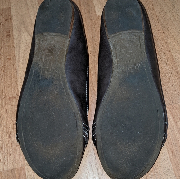 Size 8 Chocolate Brown Dexter Flats - Picture 2 of 4